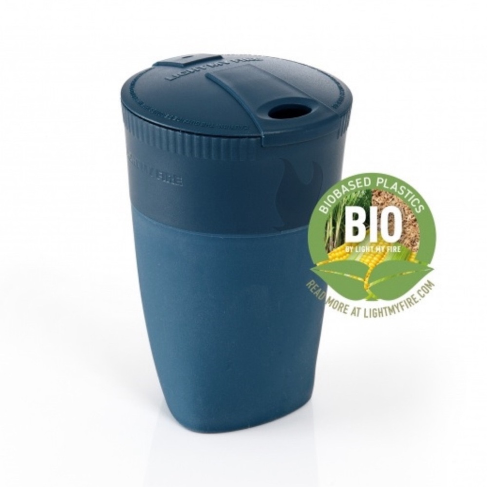 Light My Fire *NIB* 240ML Bioplastic Pack-Up Collapsible Cup, Blue